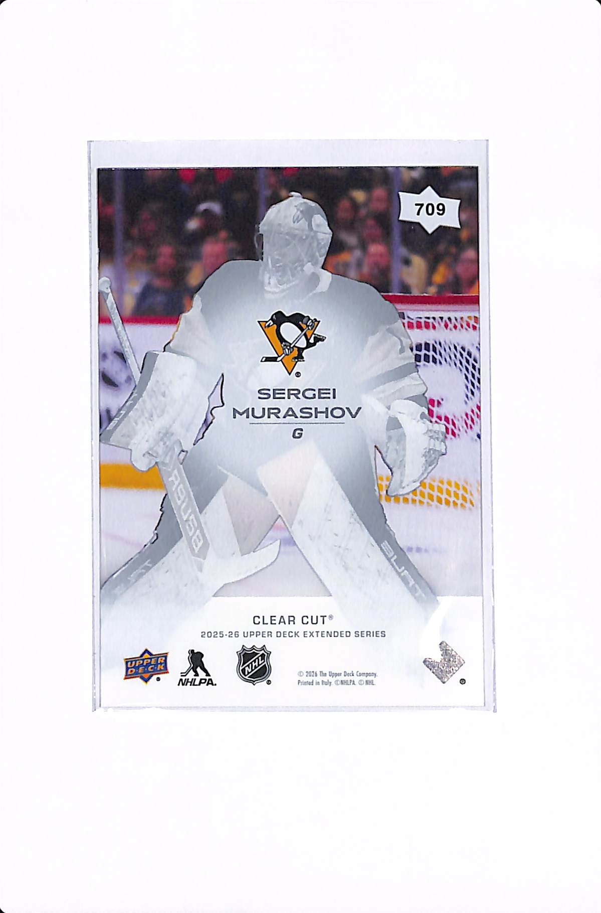 2025-26 UPPER DECK EXTENDED SERIES SERGEI MURASHOV CLEAR CUT YOUNG GUNS #709