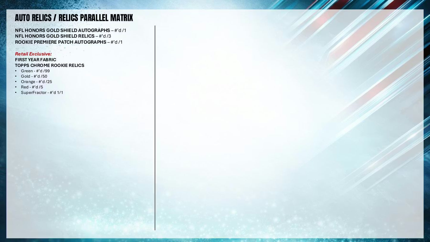 2025 Topps Chrome Football Blaster Box