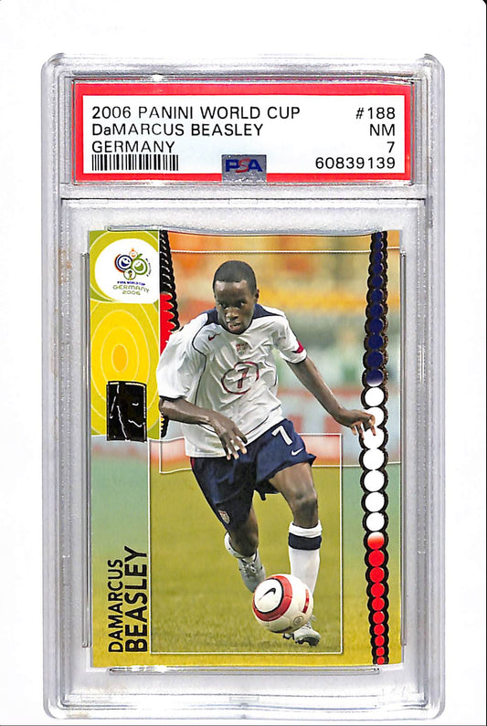 2006 PANINI WORLD CUP GERMANY DaMARCUS BEASLEY #188 PSA 7