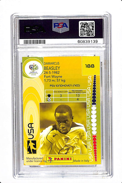 2006 PANINI WORLD CUP GERMANY DaMARCUS BEASLEY #188 PSA 7