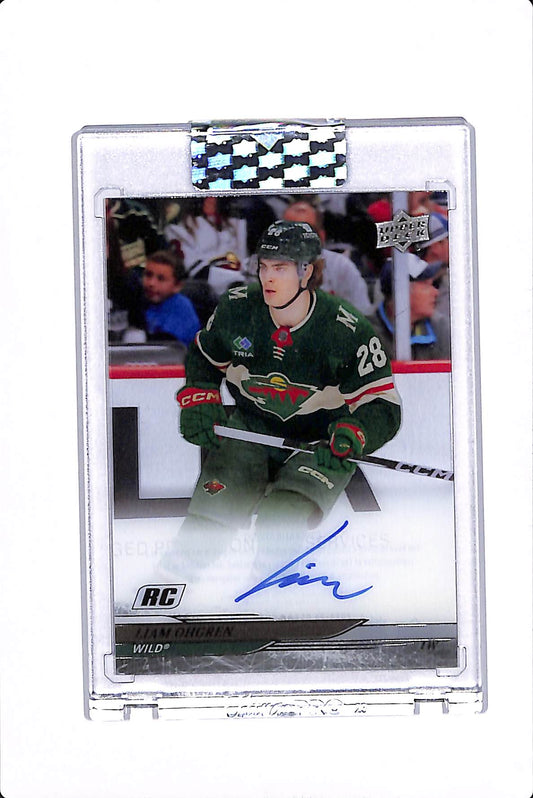 2024-25 UPPER DECK CLEAR CUT LIAM OHGREN ROOKIE AUTO #CC-LO