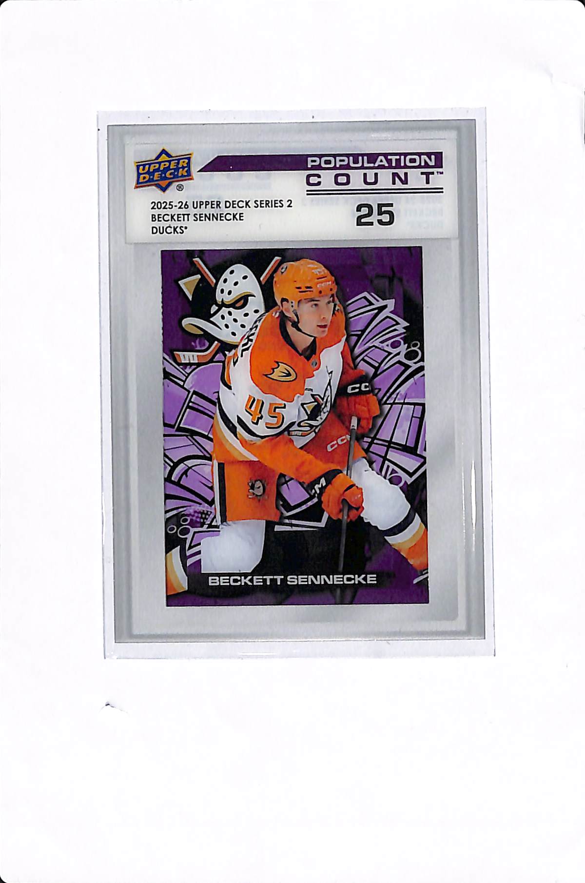 2025-26 UPPER DECK SERIES TWO BECKET SENNECKE POPULATION COUNT 25 #PC-49