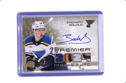 2024-25 UPPER DECK PREMIER ZACHARY BOLDUC ROOKIE AUTO PATCH /15 #PRA-ZB