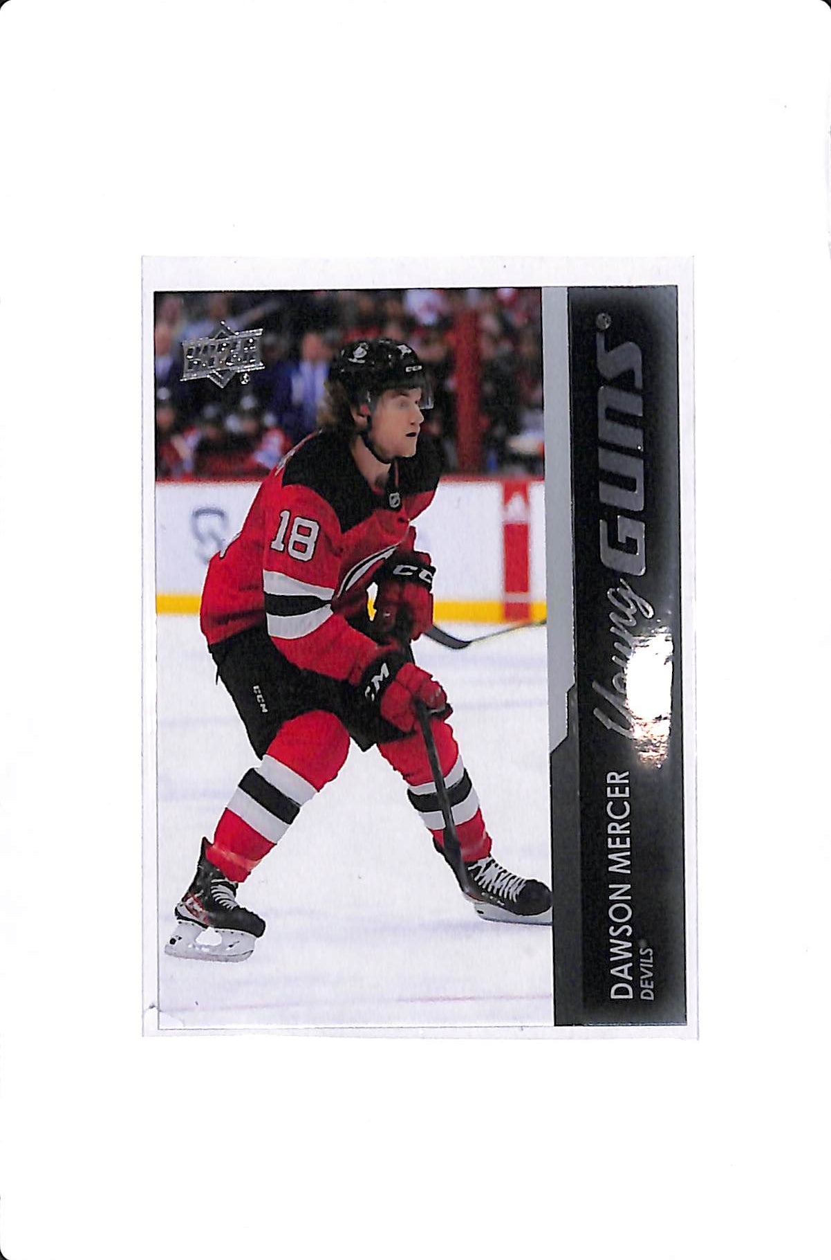 2021-22 UPPER DECK SERIES 2 DAWSON MERCER YOUNG GUNS CLEAR CUT #459