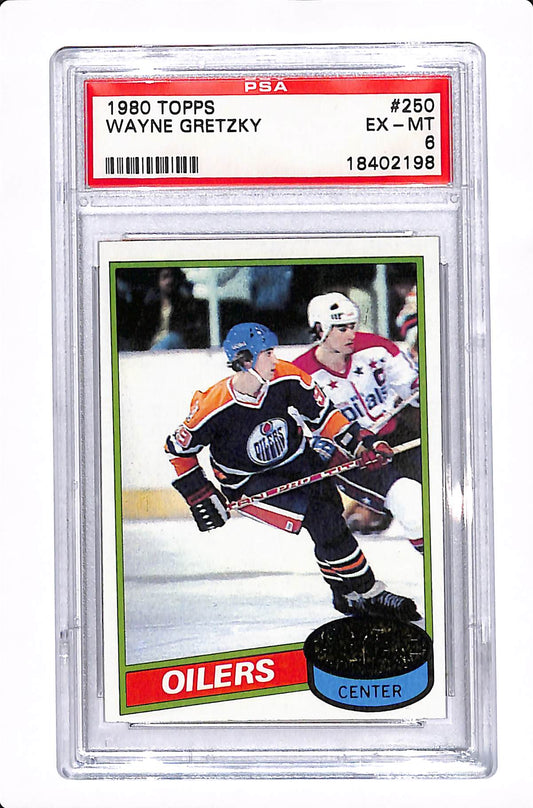 1980 TOPPS WAYNE GRETZKY PSA 6 #250