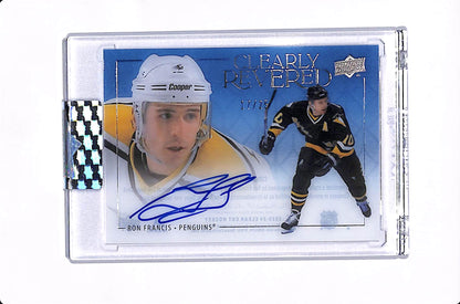 2023-24 UPPER DECK CLEAR CUT AUTO RON FRANCIS CLEARLY REVERED /25 #CR-RF