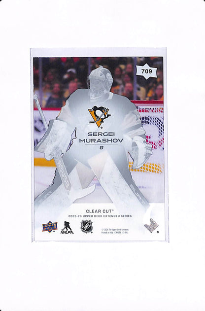 2025-26 UPPER DECK EXTENDED SERIES SERGEI MURASHOV CLEAR CUT YOUNG GUNS #709