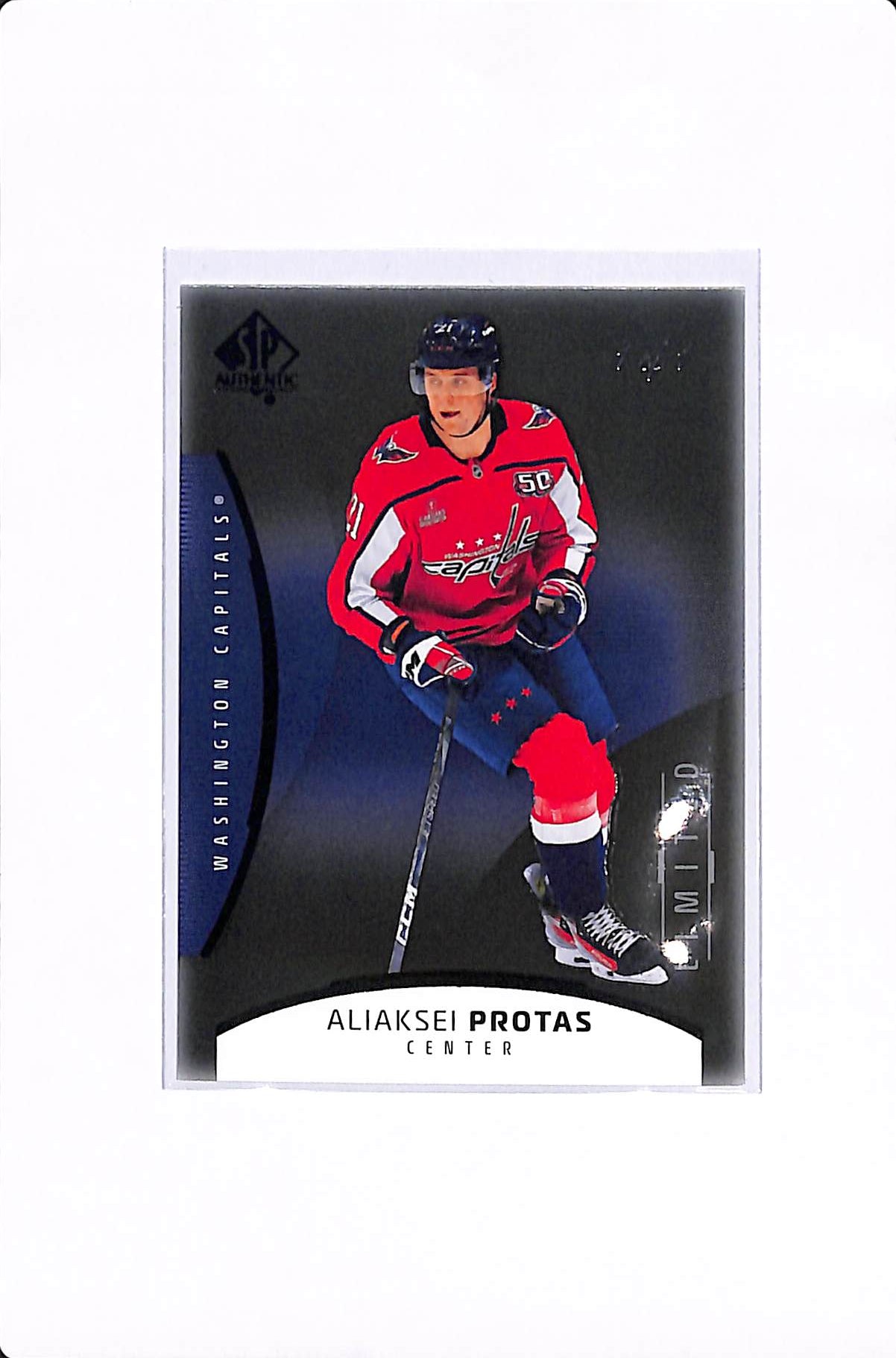 2025-26 UPPER DECK SP AUTHENTIC ALIAKSEI PROTAS LIMITED BLACK 1/1 #31