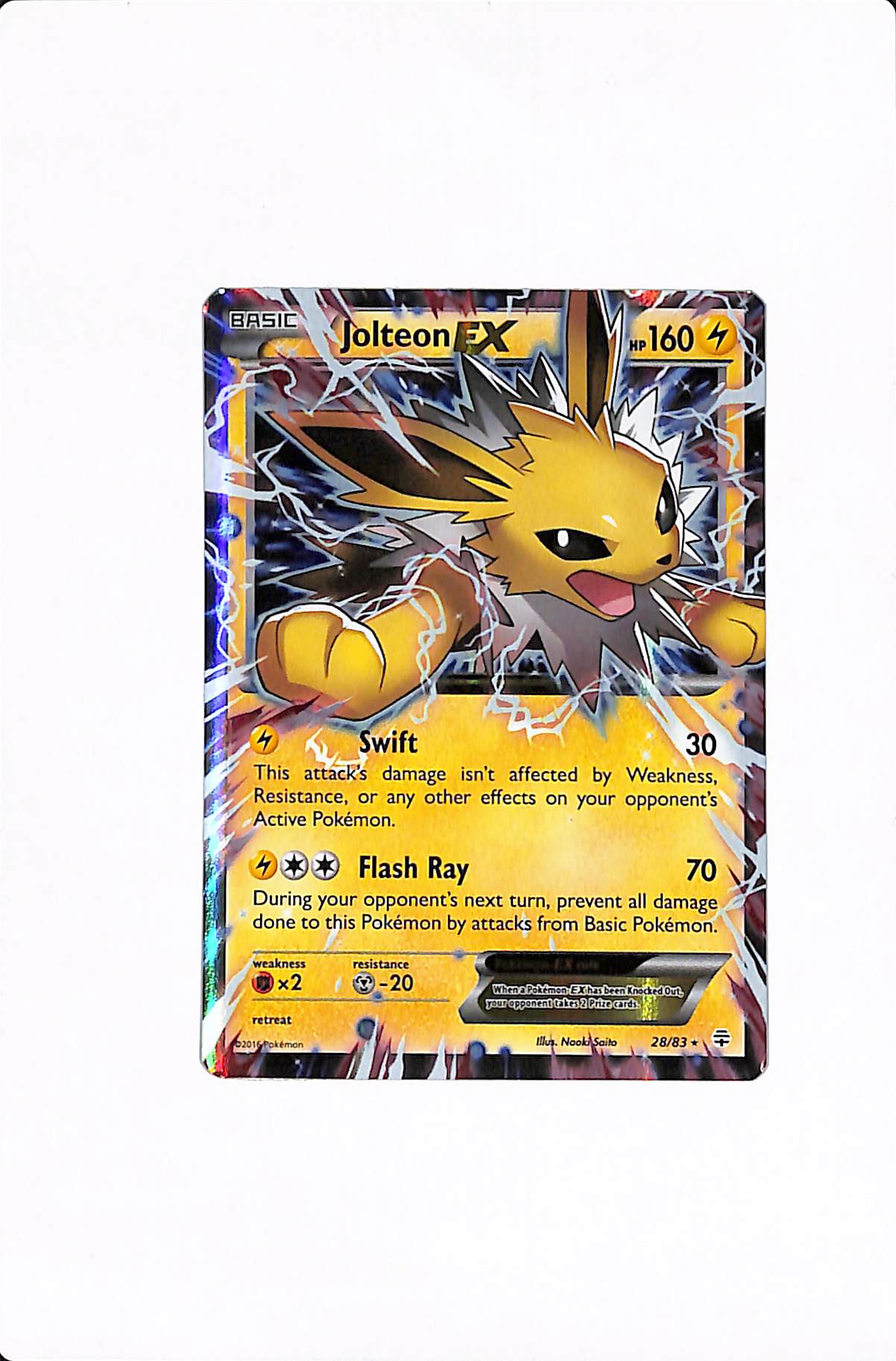 Jolteon EX Generations Ultra Rare 28