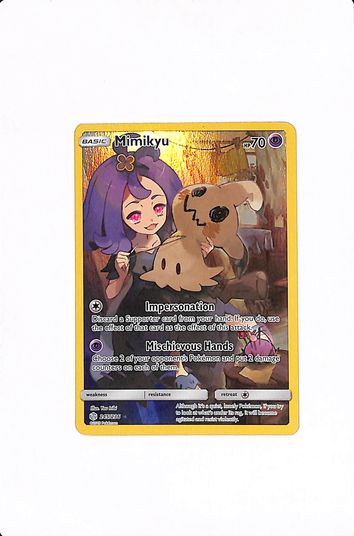 Mimikyu (Secret) Cosmic Eclipse Secret Rare 245/236