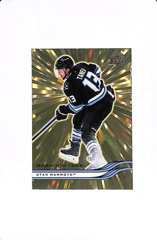 2025-26 UPPER DECK EXTENDED SERIES BRANDON TANEV GOLD OUTBURST 1/1 #624