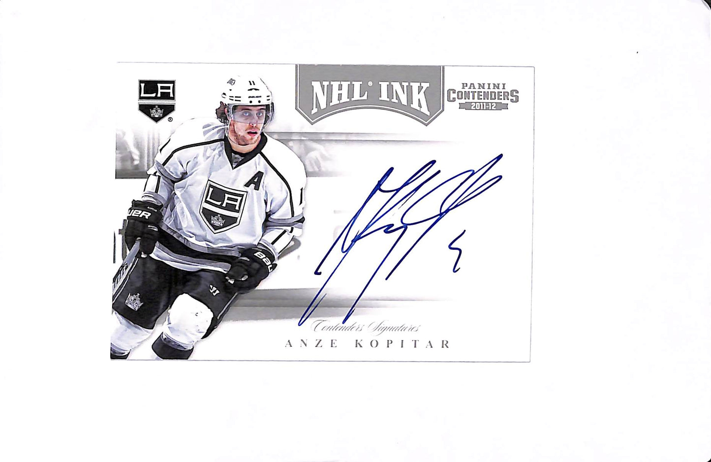 2011-12 PANINI CONTENDERS ANZE KOPITAR NHL INK AUTO #22