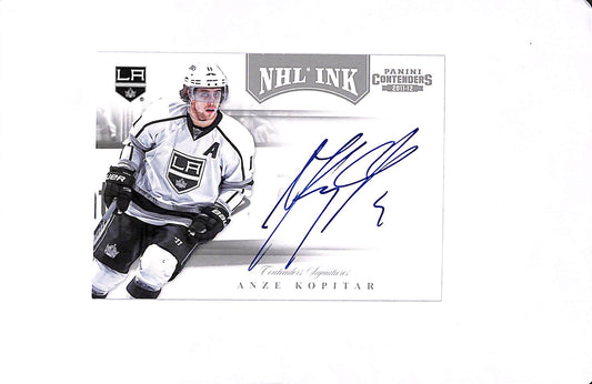 2011-12 PANINI CONTENDERS ANZE KOPITAR NHL INK AUTO #22