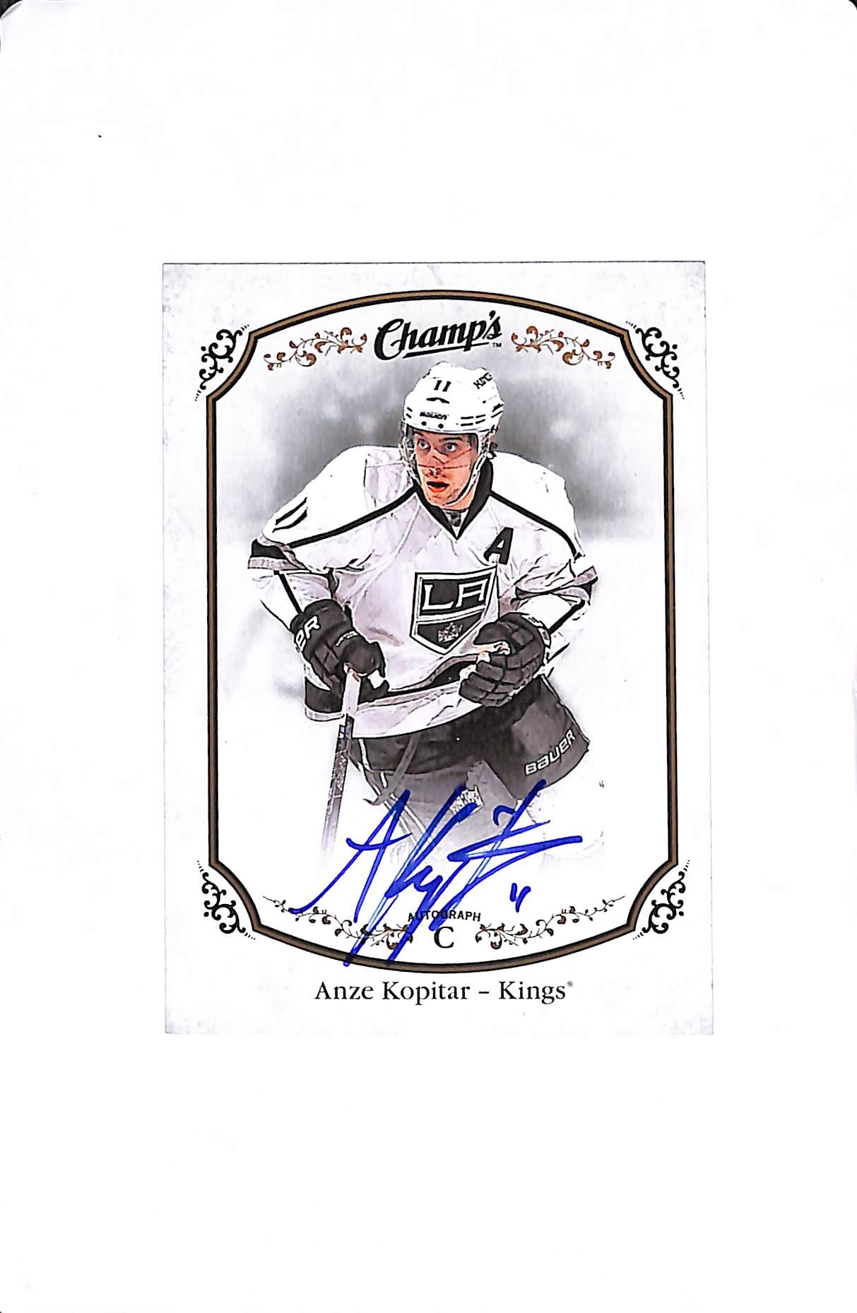 2015-16 UPPER DECK CHAMP'S ANZE KOPITAR AUTO SP #284