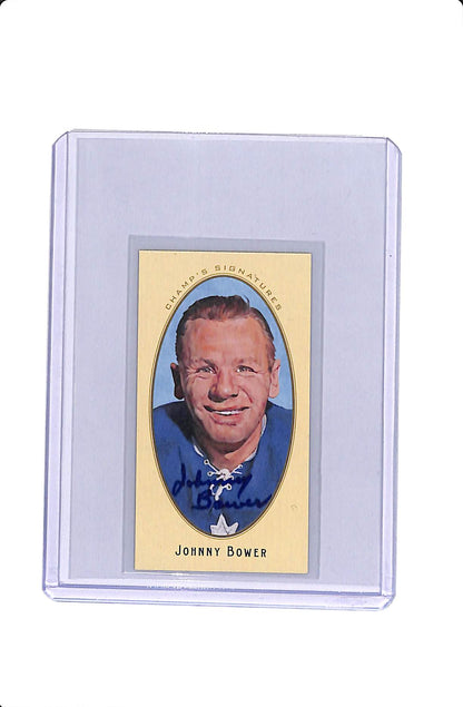 2011 PARKHURST CHAMP'S MINI SIGNATURES JOHNNY BOWER AUTO #44