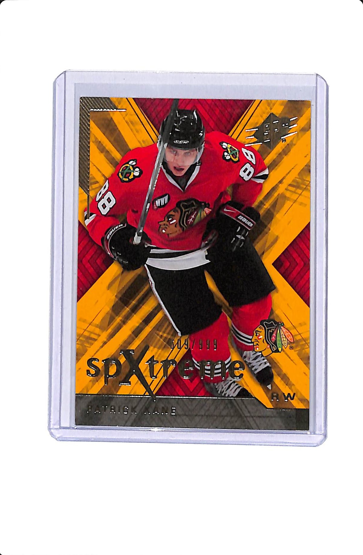 2007-08 UPPER DECK SPX HOCKEY SPXTREME PATRICK KANE /999 #X55