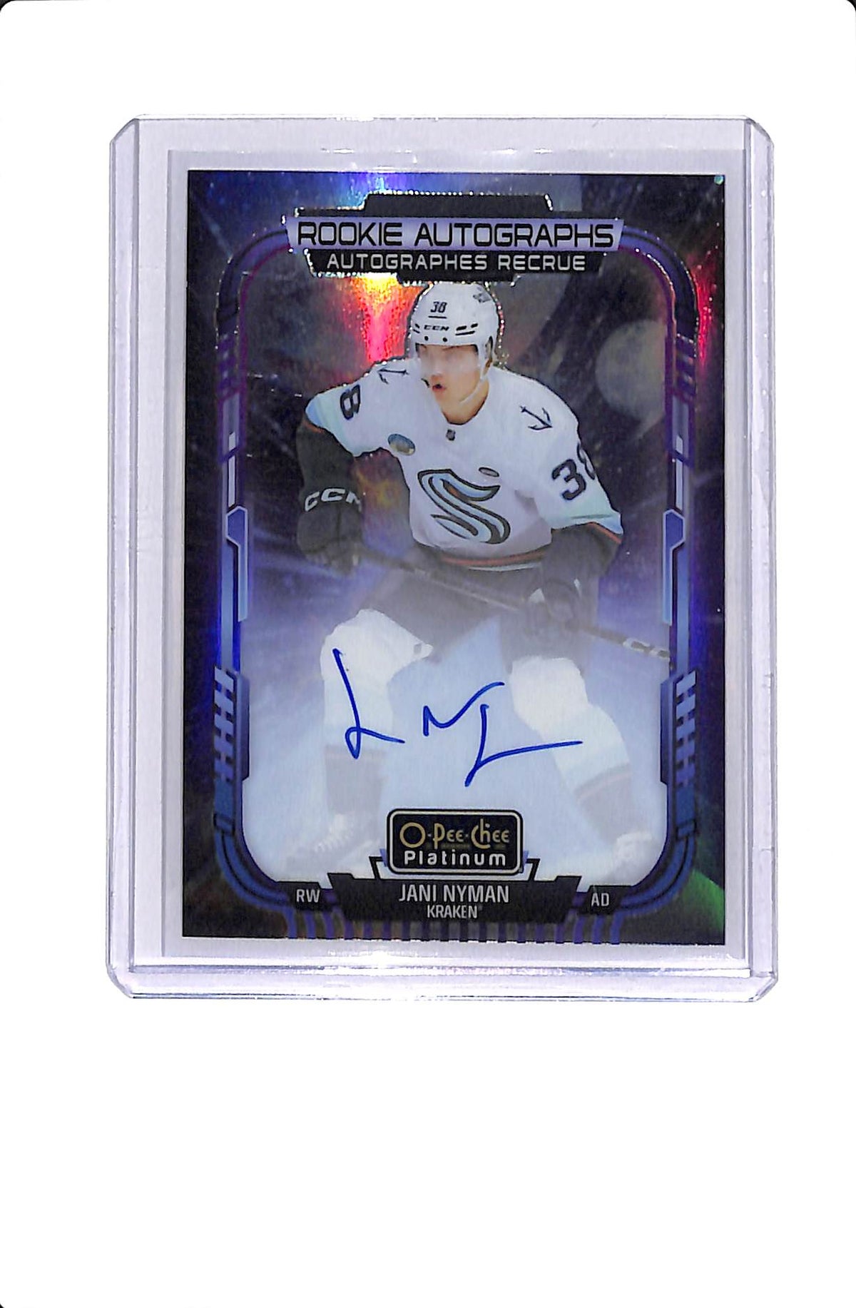 2025-26 UPPER DECK O-PEE-CHEE JANI NYMAN ROOKIE AUTO COSMIC /65 #R-JN