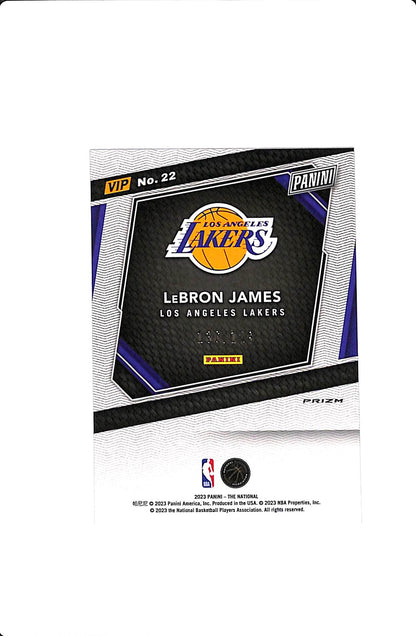 2023 PANINI THE NATIONAL VIP LEBRON JAMES RED ICE /199 #22