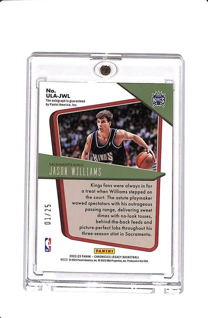 2022-23 PANINI CHRONICLES LEGACY BASKETBALL JASON WILLIAMS UNDER THE LIGHTS AUTO /25 #ULA-JWL