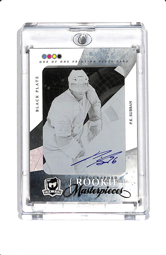 2010-11 UPPER DECK THE CUPP.K. SUBBAN PRINTING PLATE BLACK 1/1 #SPX-194