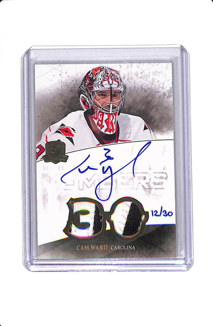 2010-11 UPPER DECK THE CUP CAM WARD HONORABLE NUMBERS PATCH AUTO /30 #HN-CW