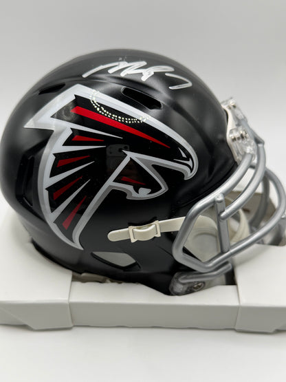 Michael Vick Signed Mini Riddell Helmet (Speed) Beckett COA