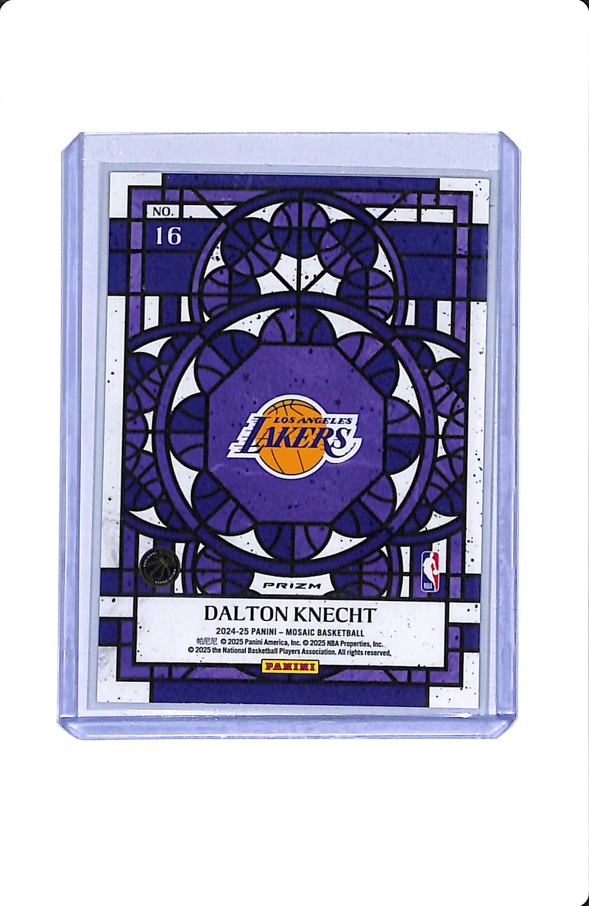 2024-25 PANINI MOSAIC PRIZM STAINED GLASS DALTON KNECHT ROOKIE