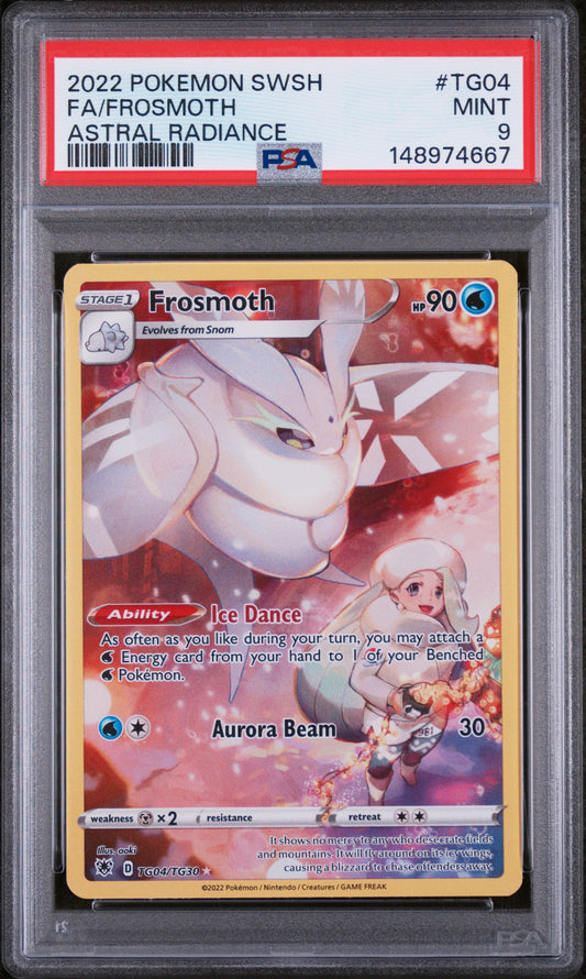 2022 POKEMON SWSH FULL ART FROSMOTH ASTRAL RADIANCE #TG04 PSA 9