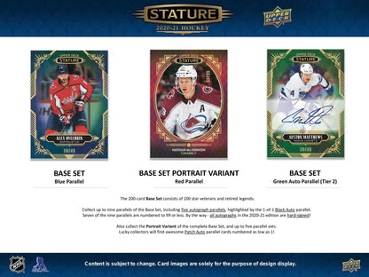 2020-21 Upper Deck Stature Hockey Hobby Box