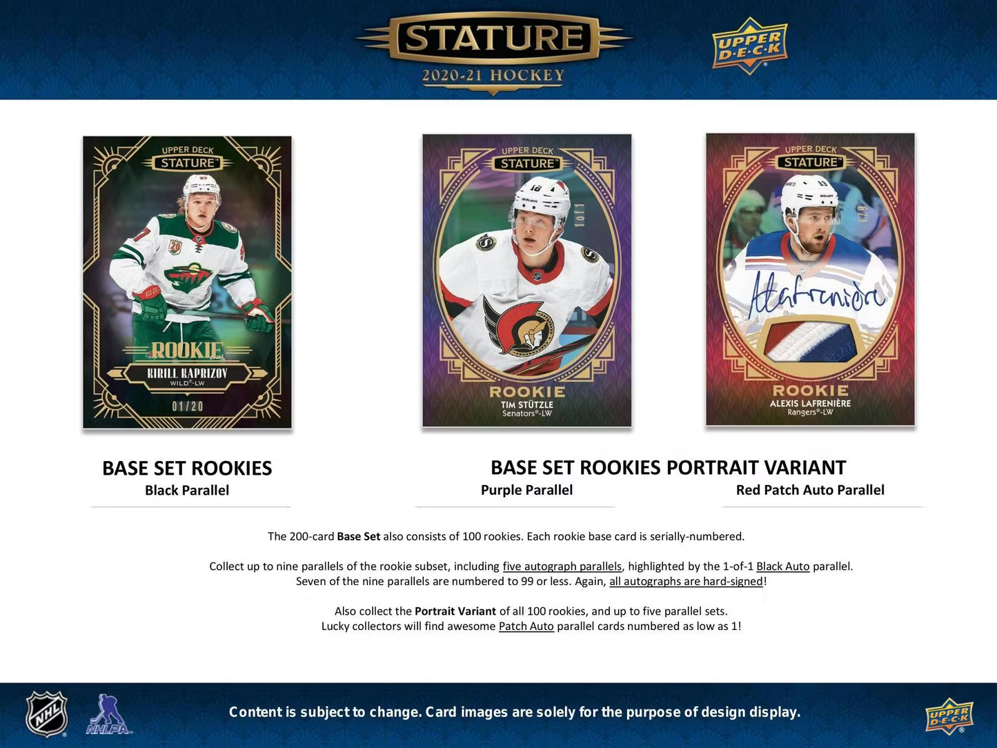 2020-21 Upper Deck Stature Hockey Hobby Box