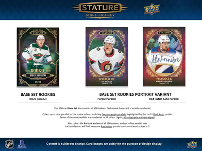 2020-21 Upper Deck Stature Hockey Hobby Box