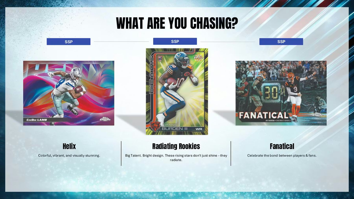 2025 Topps Chrome Football Blaster Box