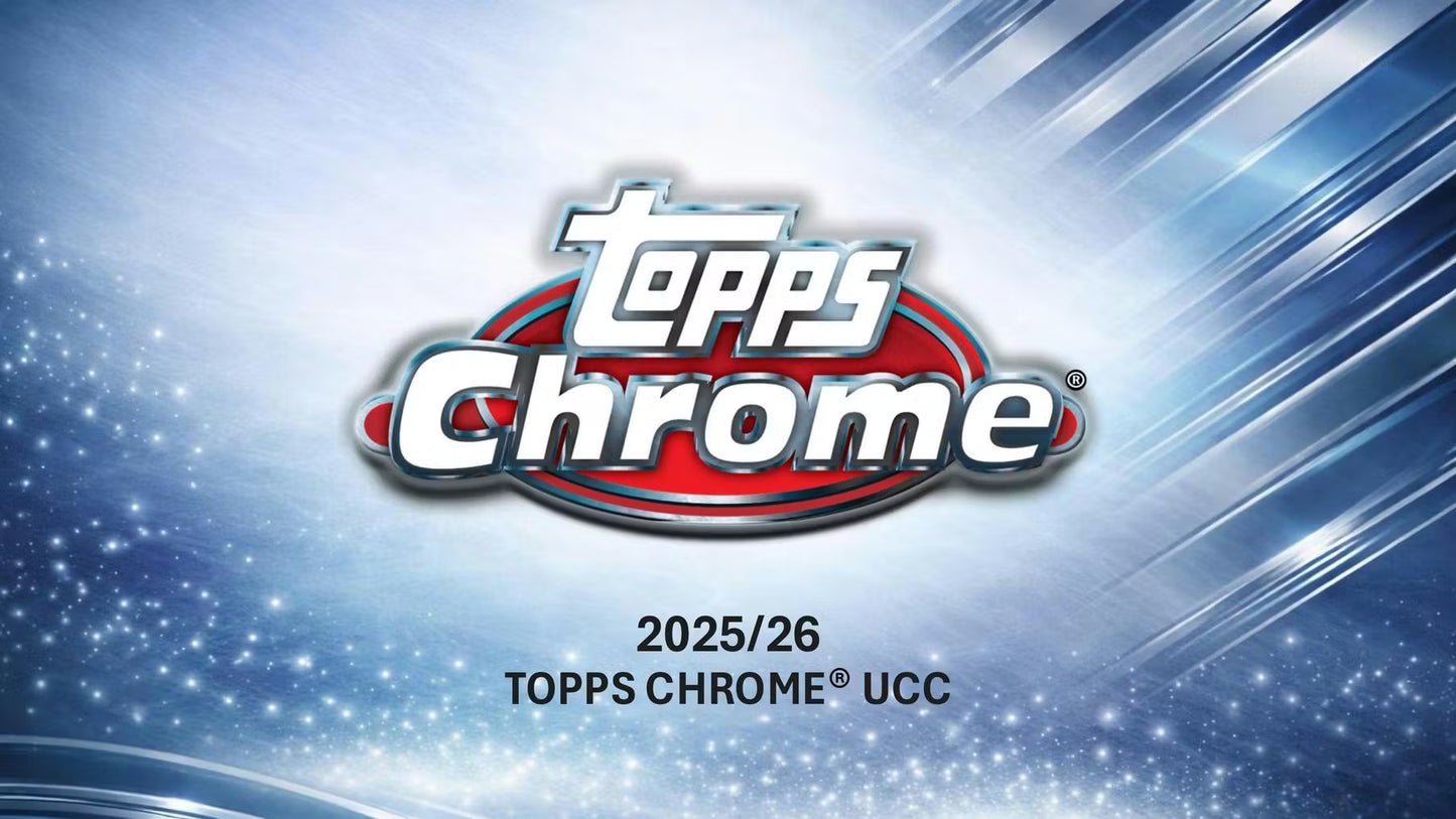 2025/26 Topps Chrome UEFA Club Competitions Soccer Value Box