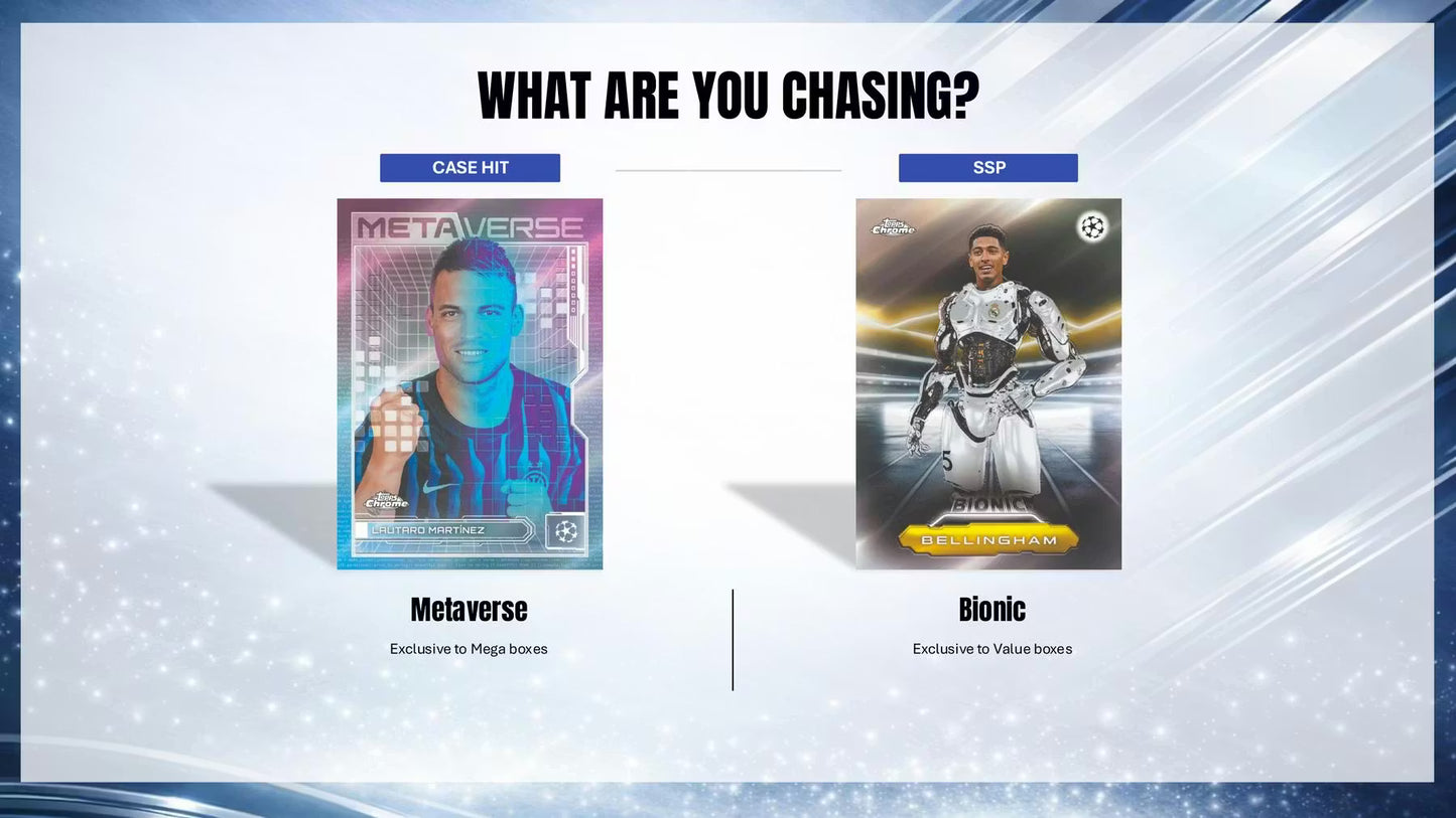 2025/26 Topps Chrome UEFA Club Competitions Soccer Value Box