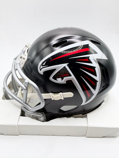 Michael Vick Signed Mini Riddell Helmet (Speed) Beckett COA