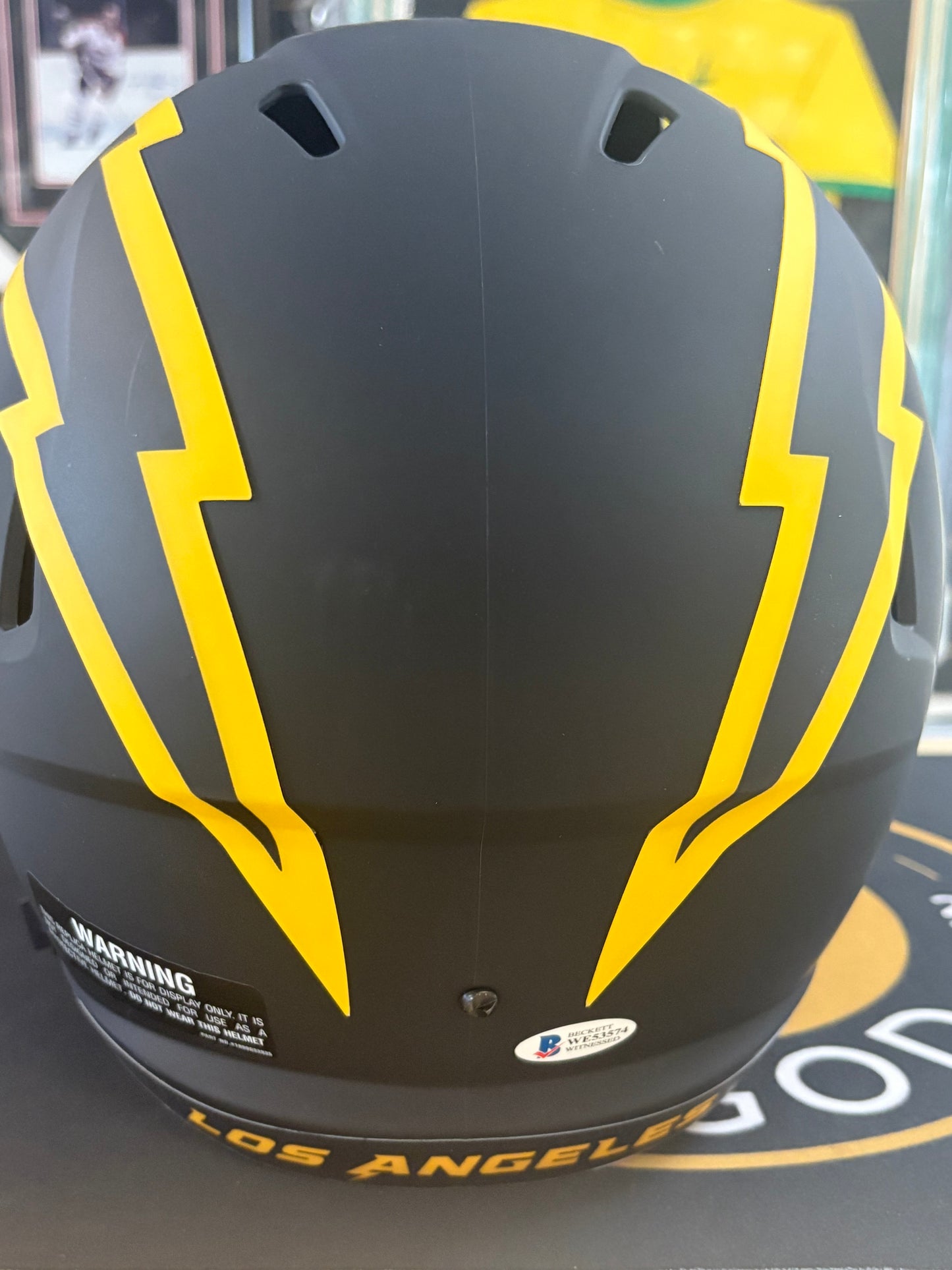 Justin Herbert Full Sized Riddell Replica Signed Helmet