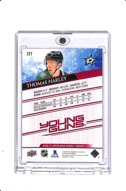 2020-21 UPPER DECK SERIES 1 THOMAS HARLEY YOUNG GUNS EXCLUSIVES /100 #227