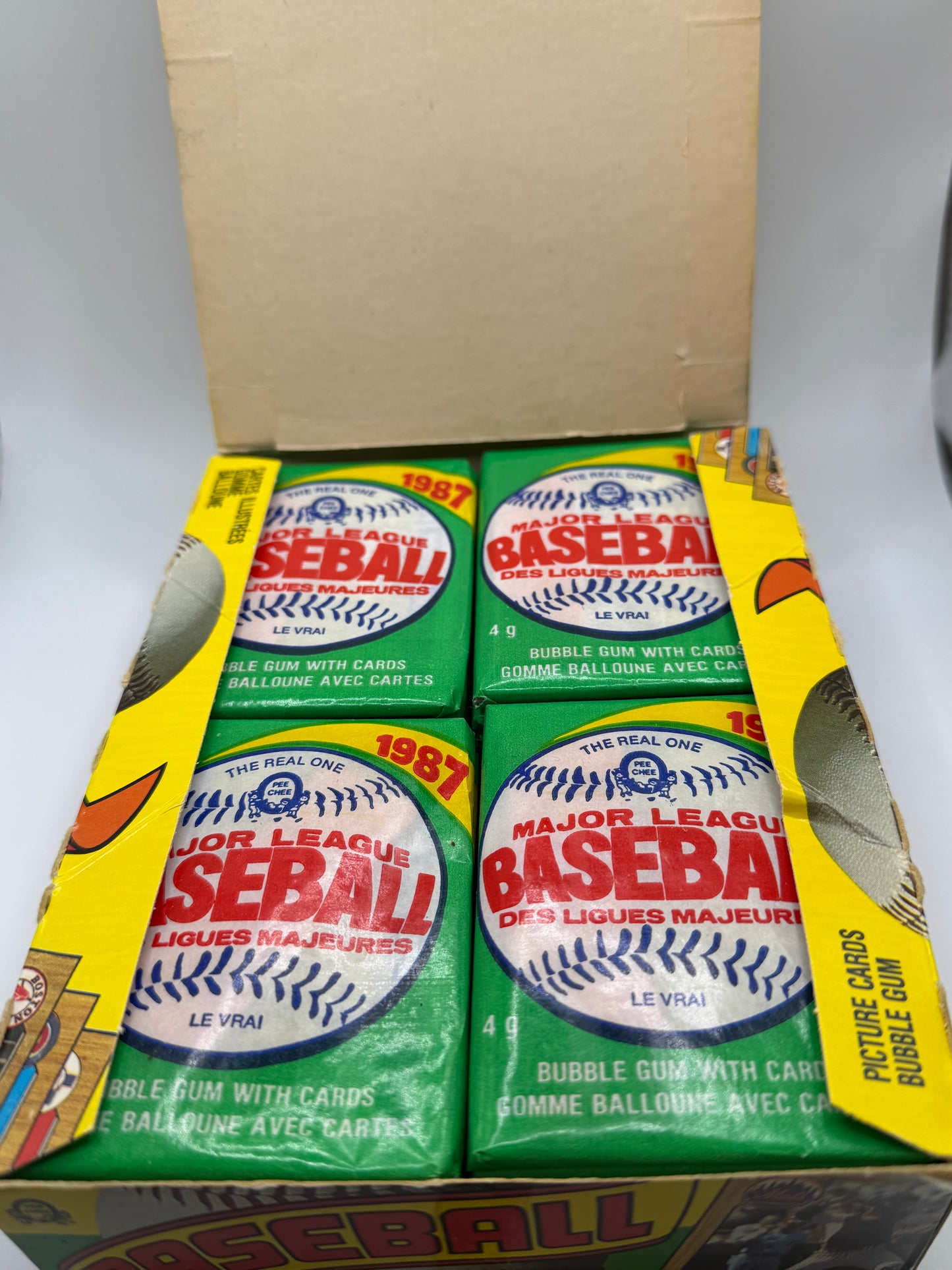 1987 O-Pee-Chee Baseball UNSEALED BOX 36 Packs SEALED & UNSEARCHED MINT