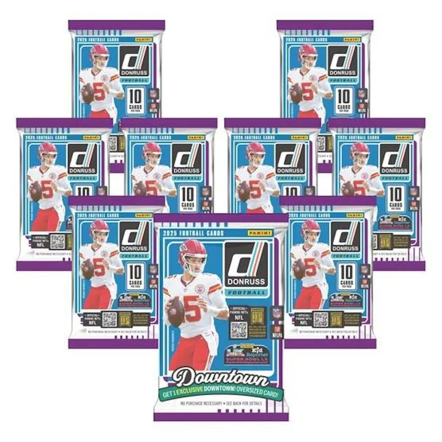 2025 Panini Donruss Football Bundle Box (Oversized Downtown Card)