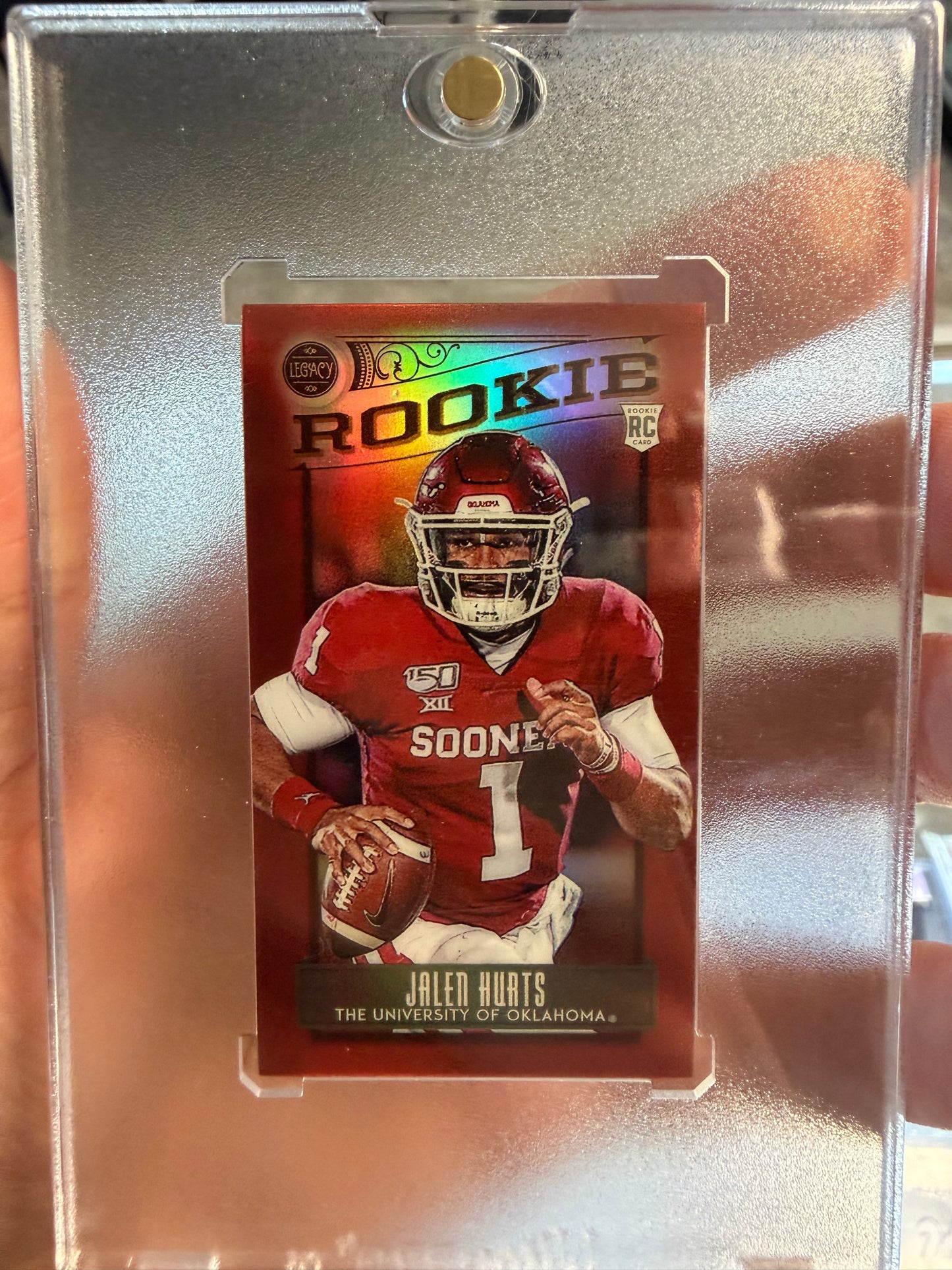 2020 Legacy Jalen Hurts Mini Rookie /75