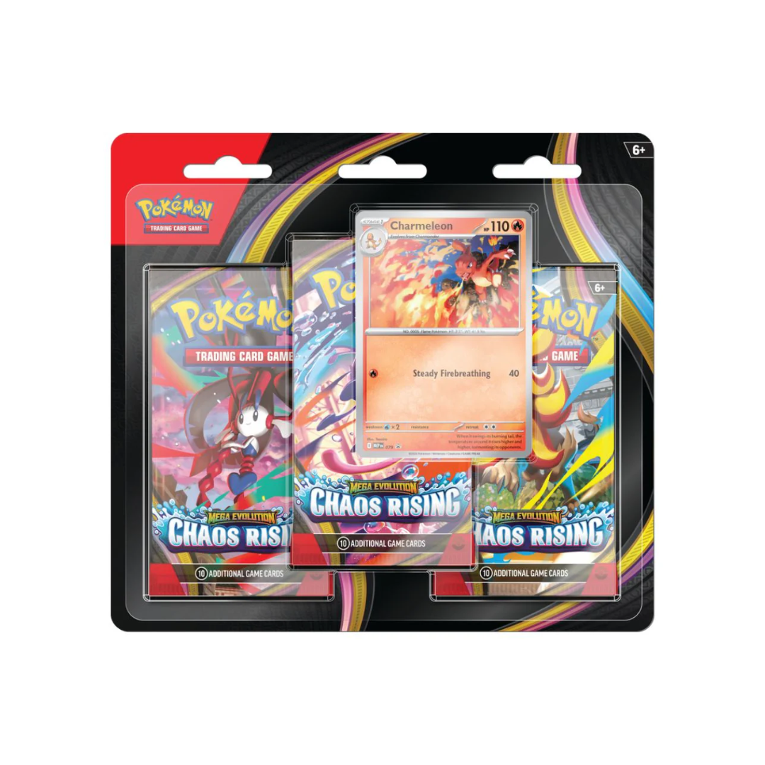Pokémon TCG: Mega Evolution - Chaos Rising 3-Pack Blister