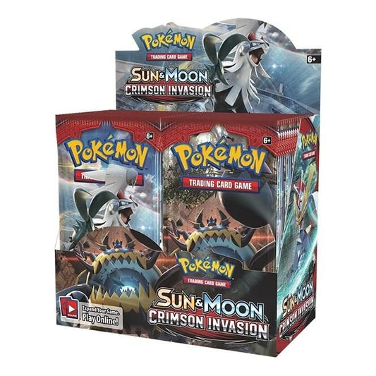 Sun & Moon-Crimson Invasion Booster Display