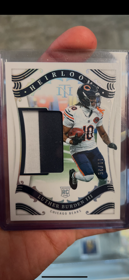 2025 National Treasures Luther Burden Heirlooms Rookie RC Patch Silver #/25