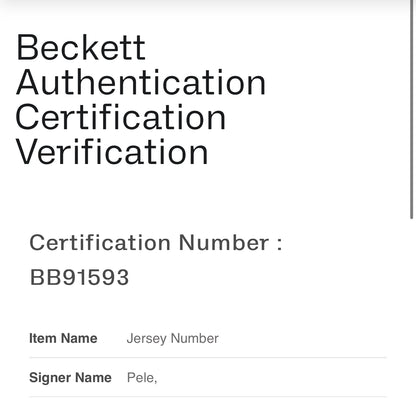 Pele Signed Autographed Framed Brazil Soccer Jersey Beckett COA