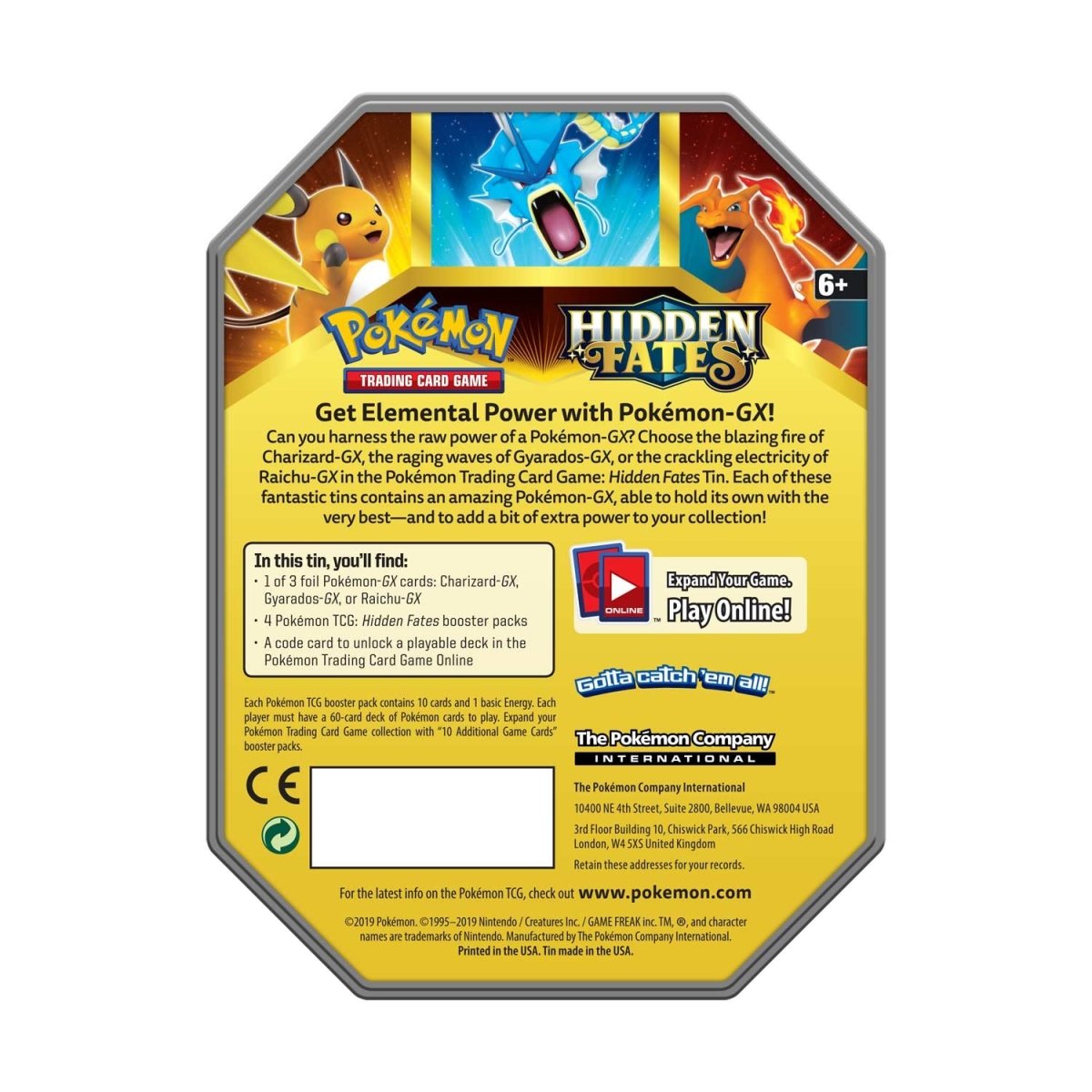 Hidden Fates Tin (Raichu-GX)