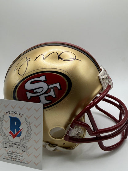 Joe Montana Signed Mini Helmet Beckett COA