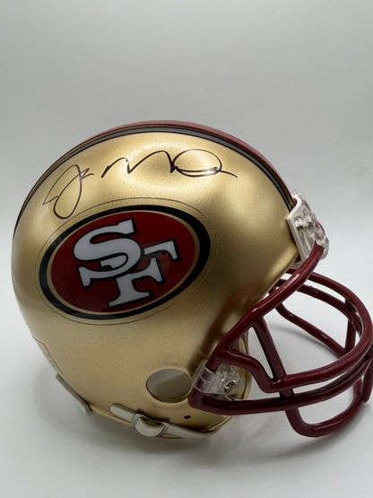 Joe Montana Signed Mini Helmet Beckett COA