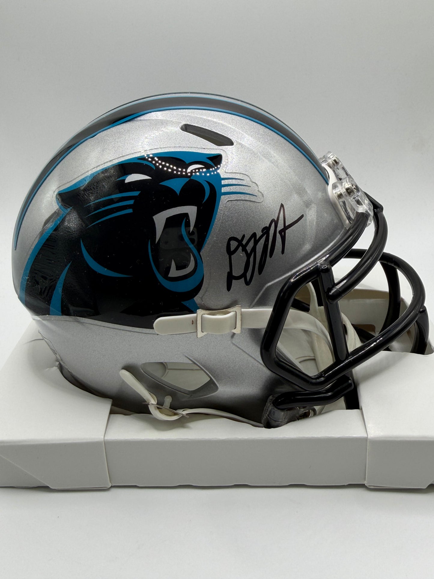 DJ Moore Signed Mini Riddell Helmet (Speed) Beckett COA