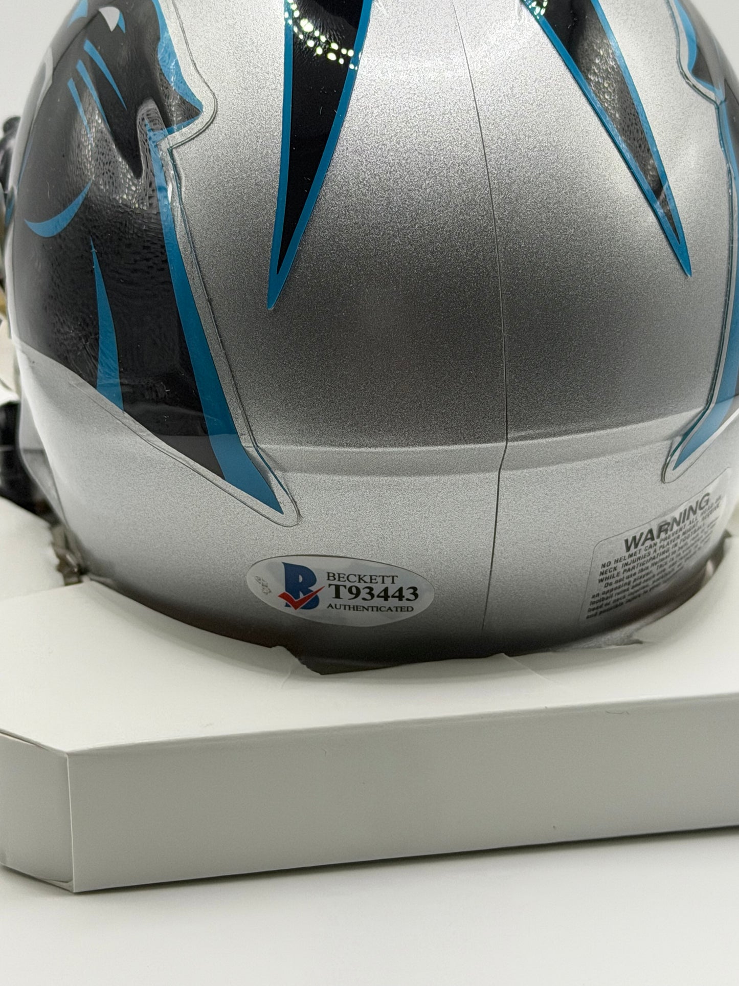 DJ Moore Signed Mini Riddell Helmet (Speed) Beckett COA