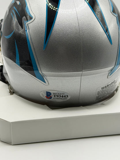 DJ Moore Signed Mini Riddell Helmet (Speed) Beckett COA